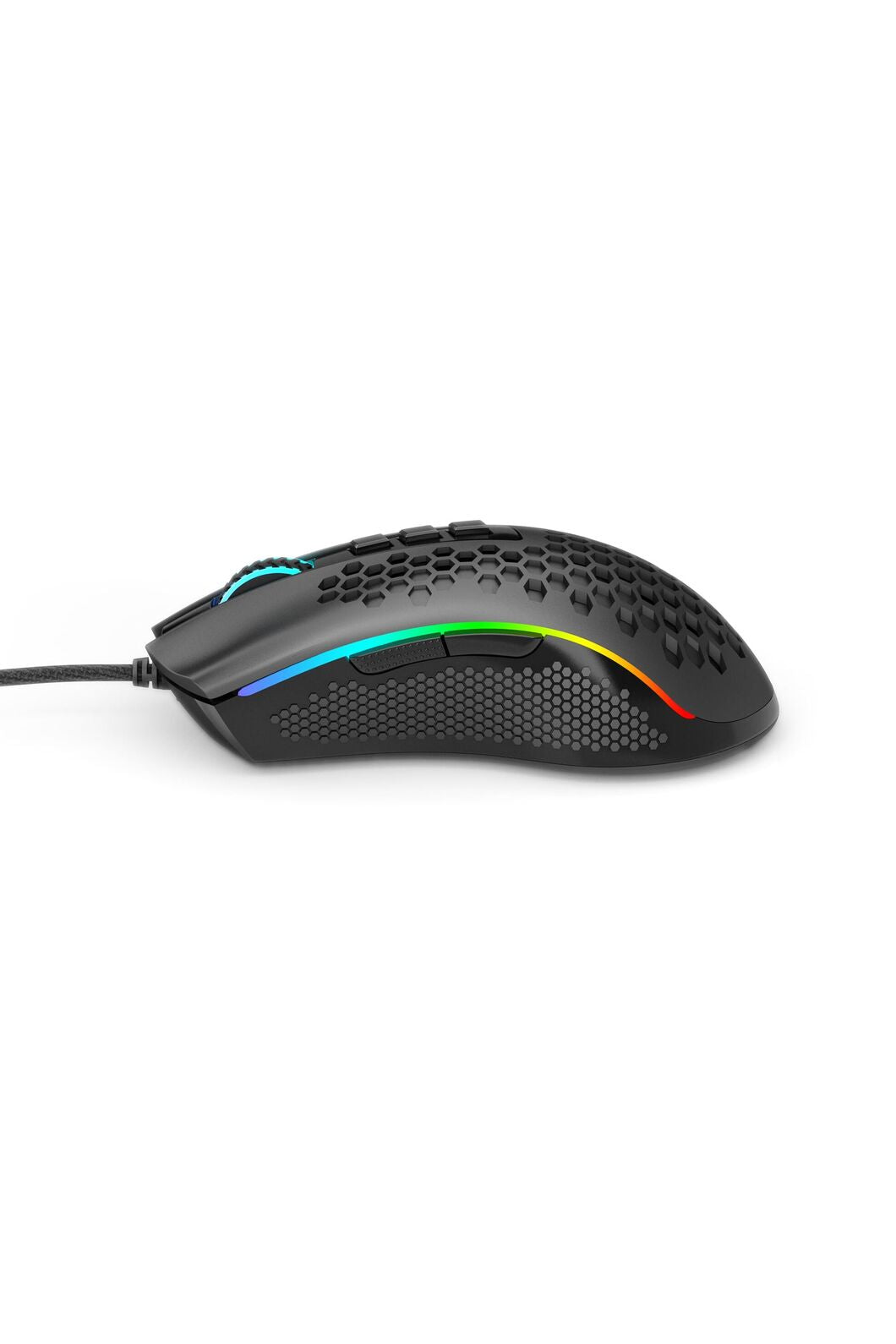 REDRAGON - Redragon Storm M808-RGB Black Lightweight Honeycomb 12400 DPI Gaming Mouse - black