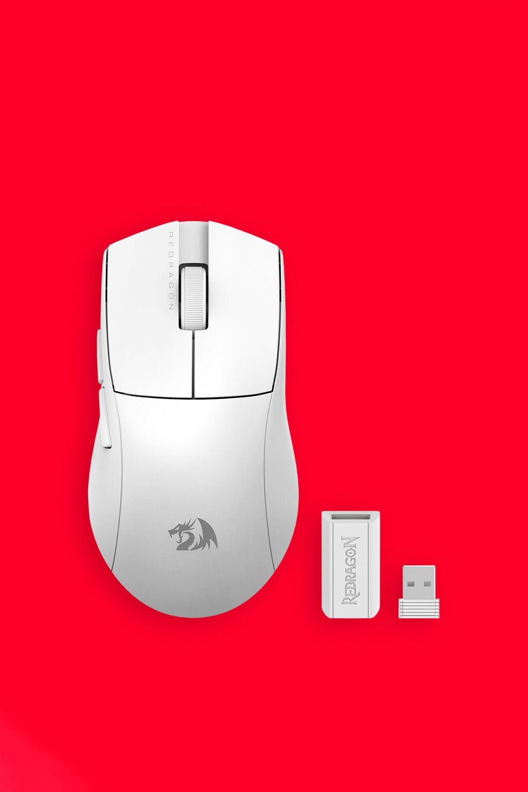 REDRAGON - M916-PRO-4K K1ng Pro Mouse - white