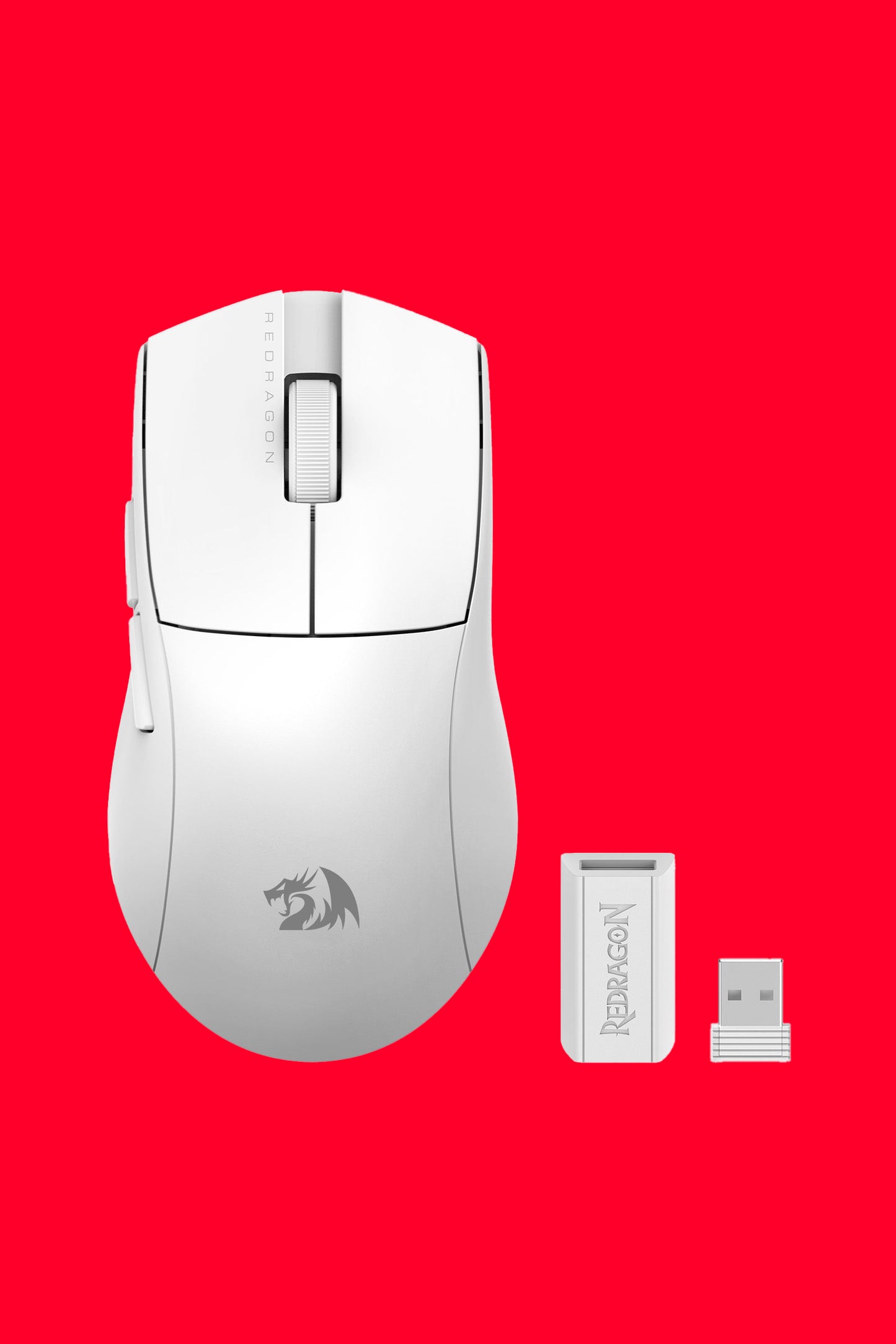 REDRAGON - M916-PRO-4K K1ng Pro Mouse - white
