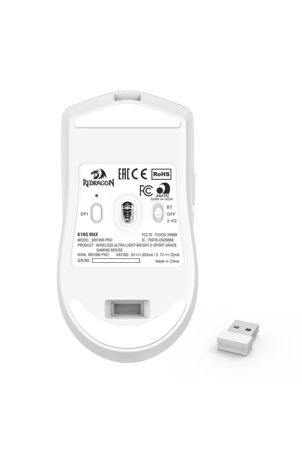 REDRAGON - M918-PRO K1ng Max Mouse - white