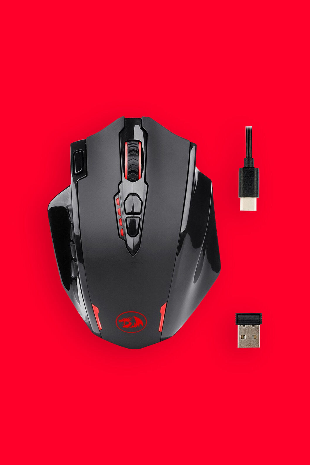 REDRAGON - M913 Impact Elite MMO Mouse - black