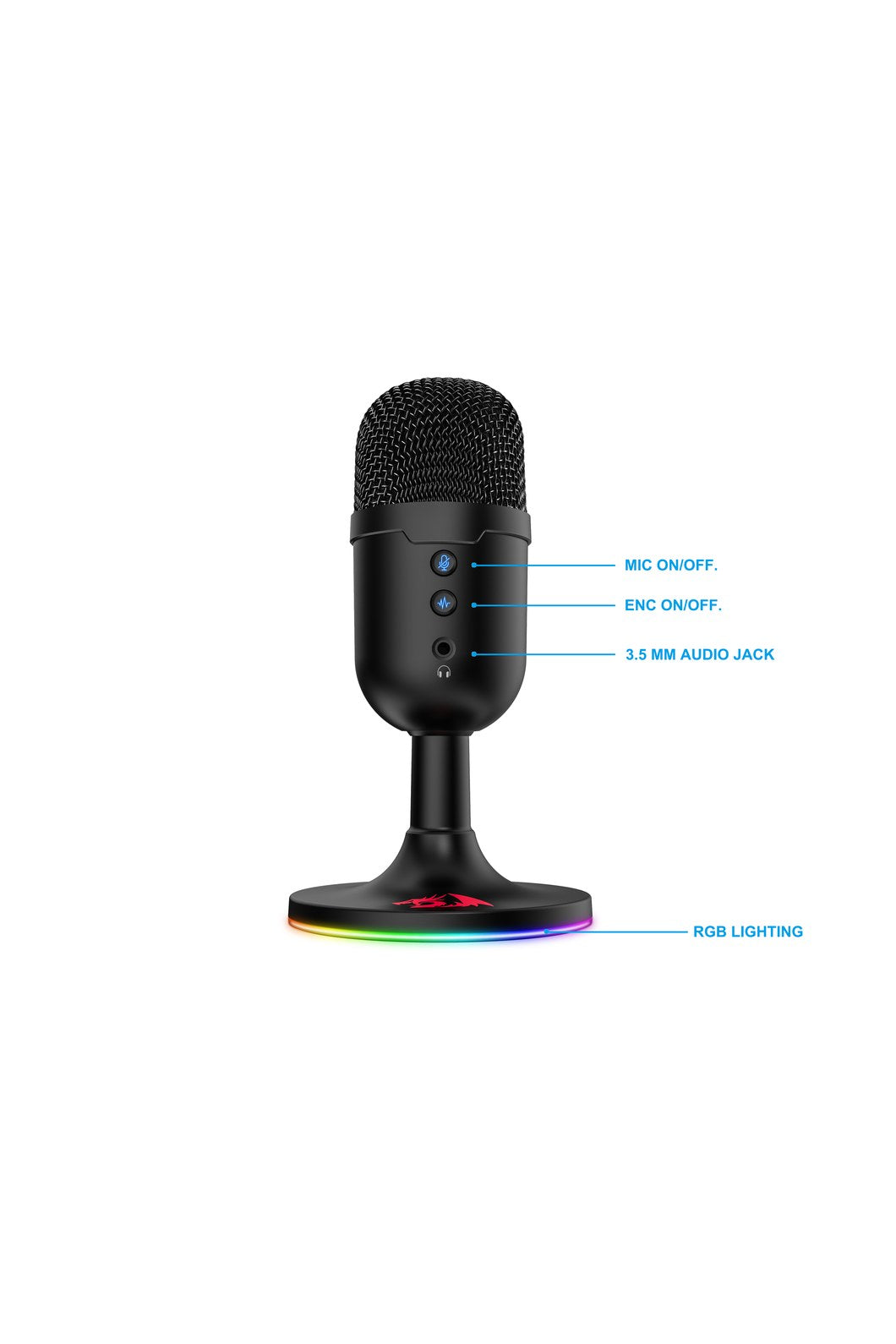 REDRAGON - GM303 Pulsar Studio Microphone - black