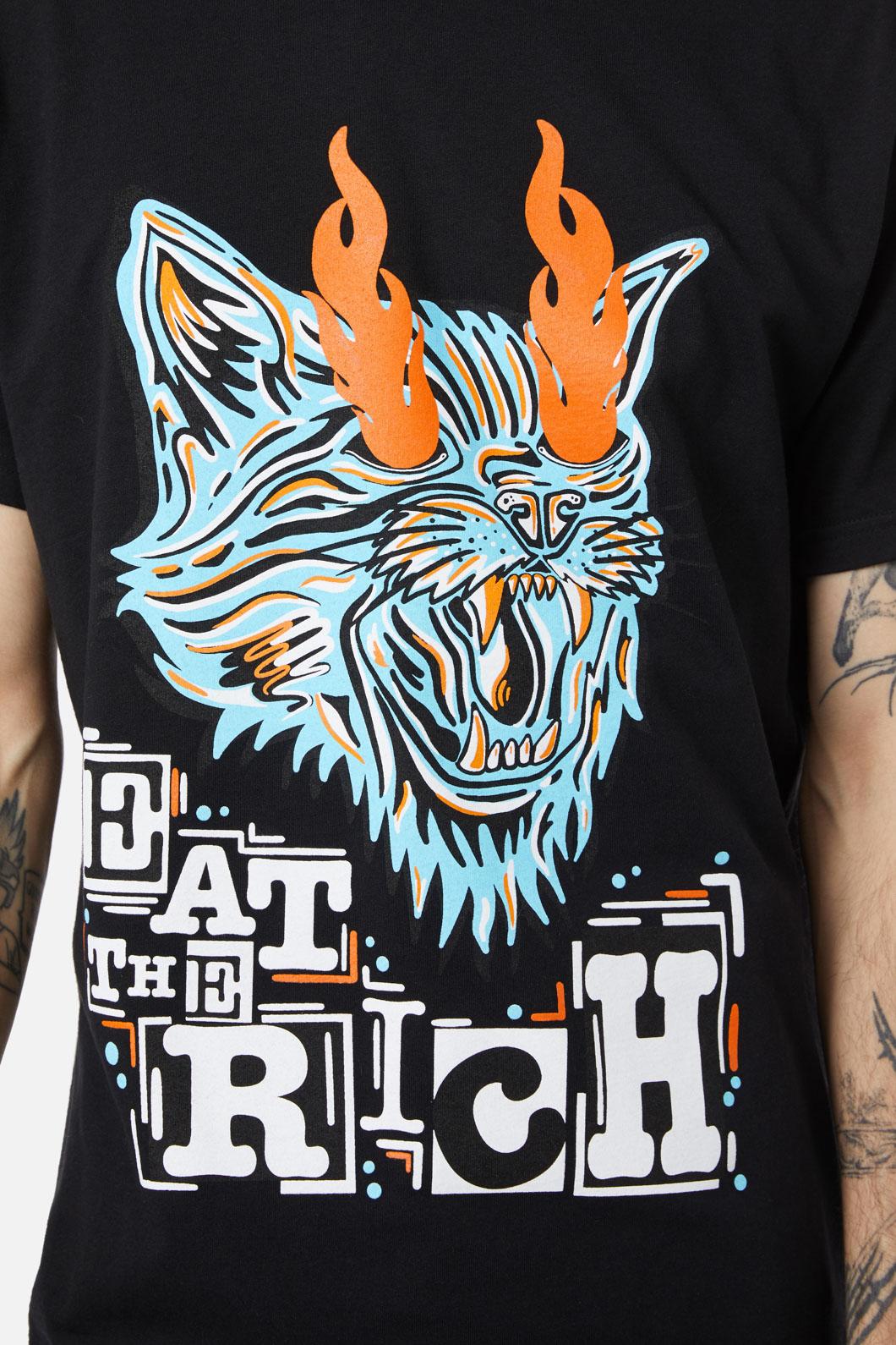 Pulp Kitchen - Eat The Rich Tee - black