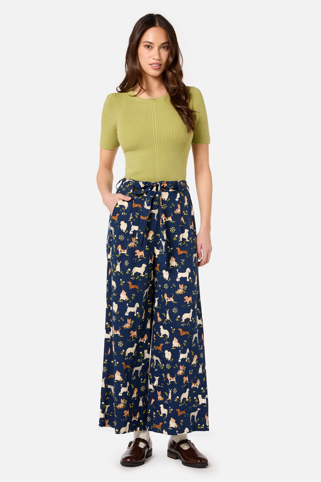 Princess Highway - Cute Dogs Culotte - navy