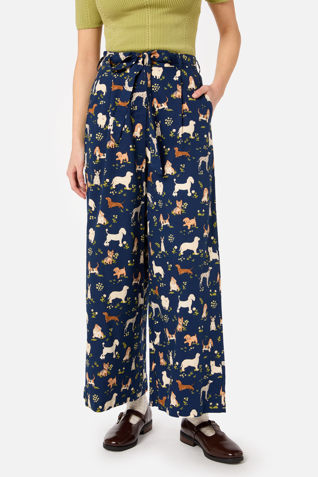 Princess Highway - Cute Dogs Culotte - navy