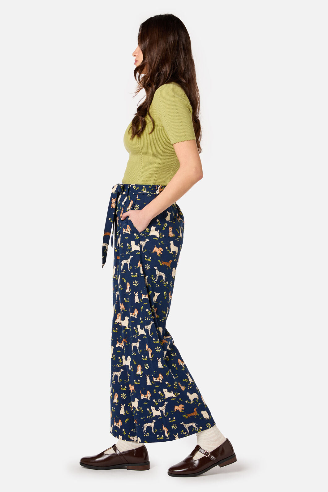 Princess Highway - Cute Dogs Culotte - navy