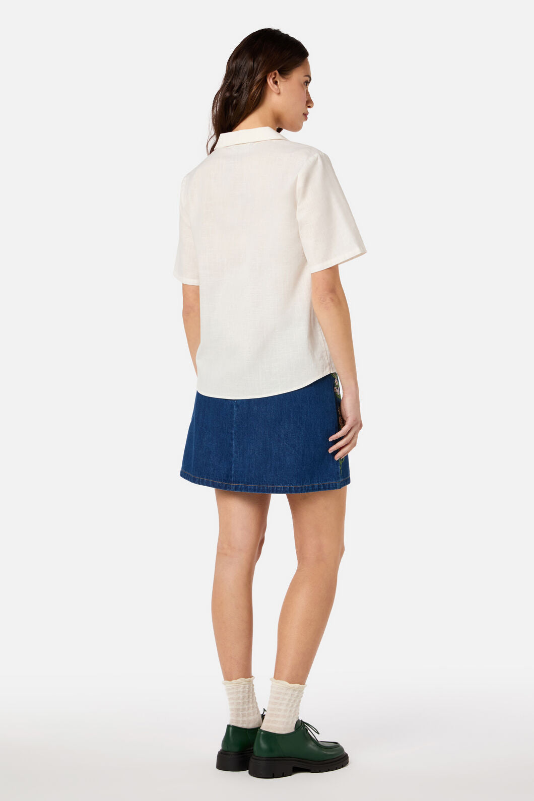 Princess Highway - Fleur Embroidered Shirt - cream