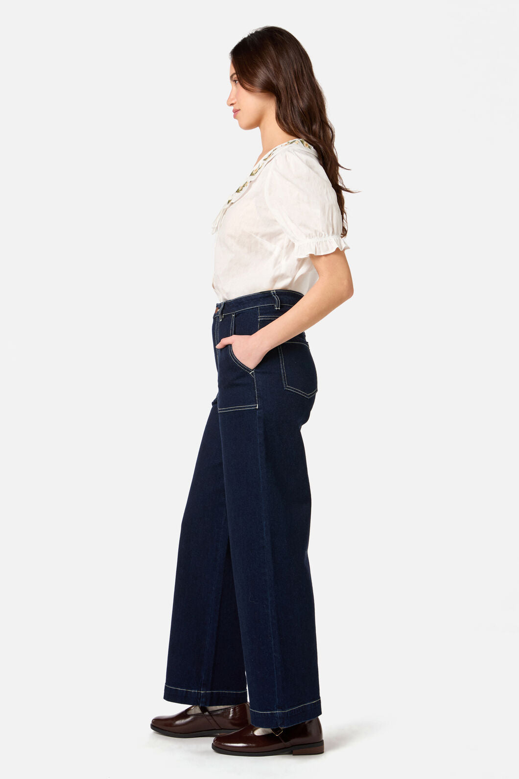 Princess Highway - Esme Embroidered Blouse - cream