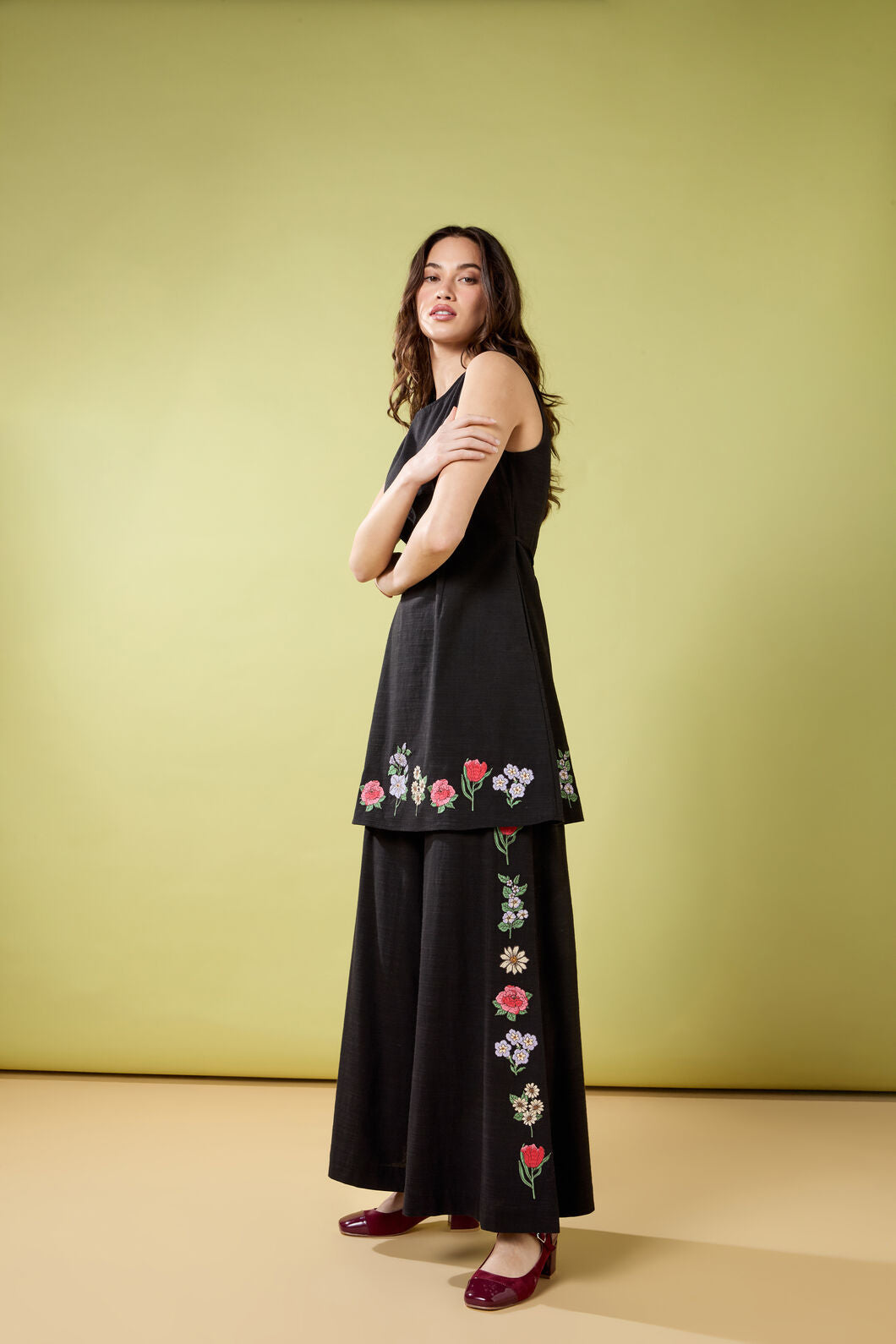Princess Highway - Fleur Embroidered Pant - black
