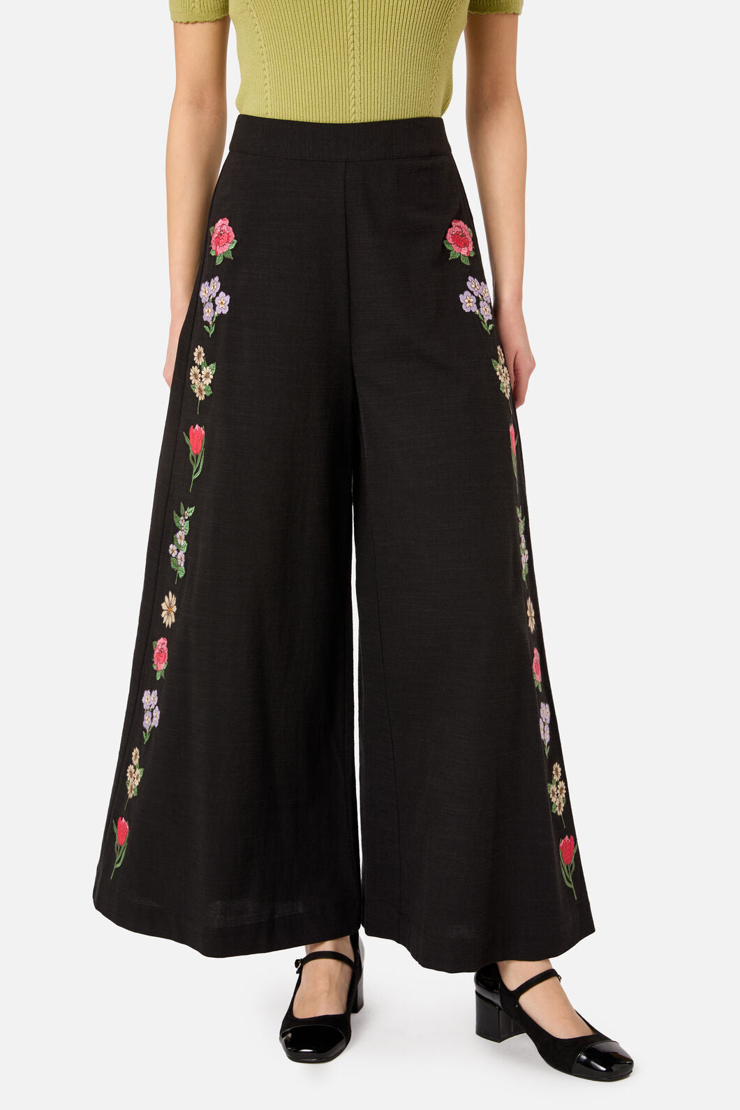 Princess Highway - Fleur Embroidered Pant - black