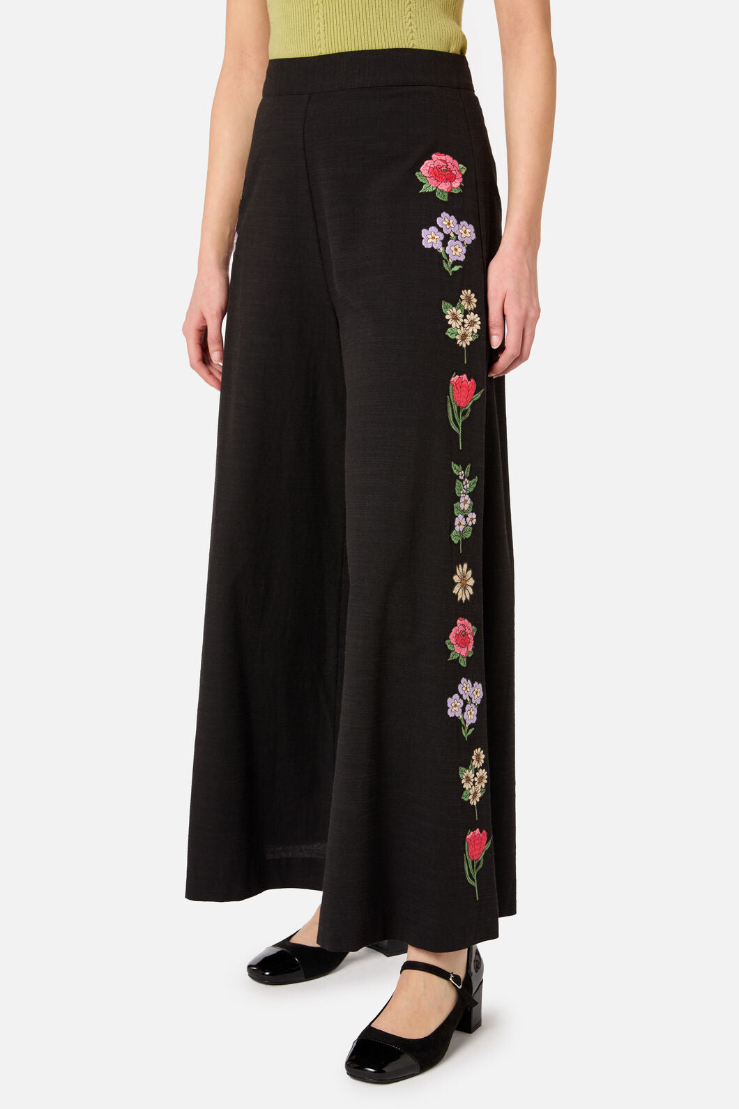 Princess Highway - Fleur Embroidered Pant - black