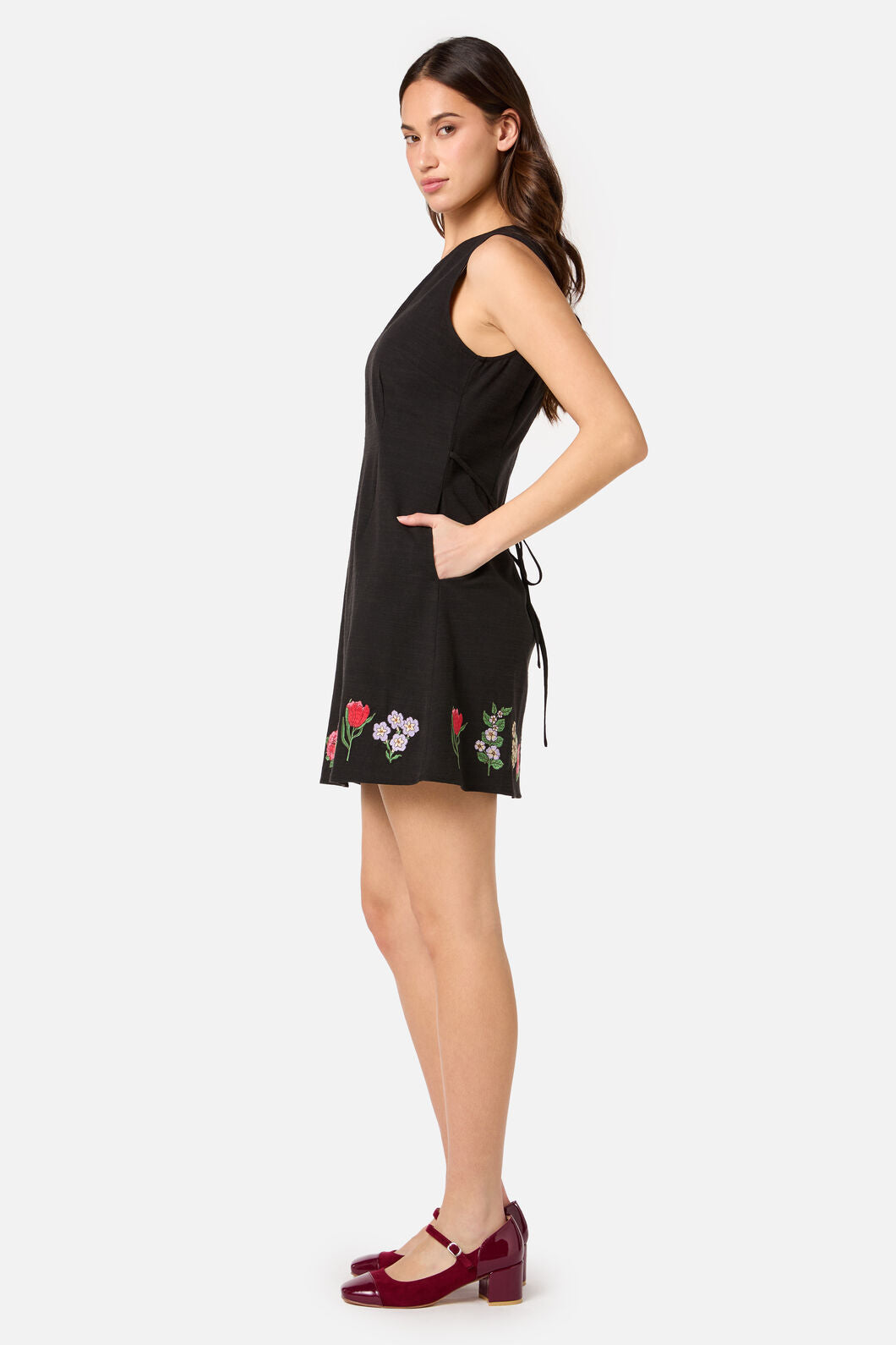 Princess Highway - Fleur Embroidered Shift Dress - black