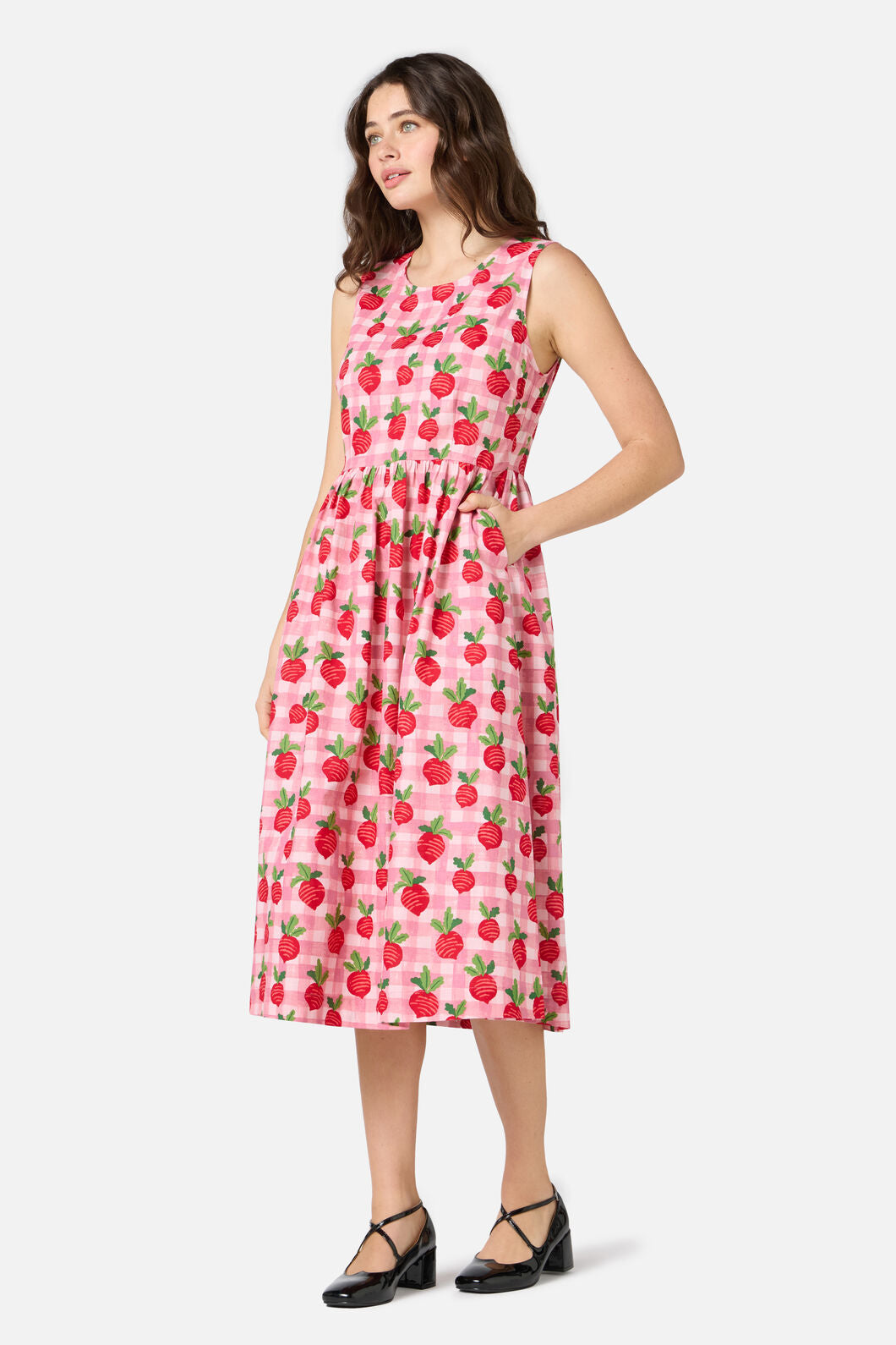Princess Highway - Raddish Picnic Midi Dress - pink
