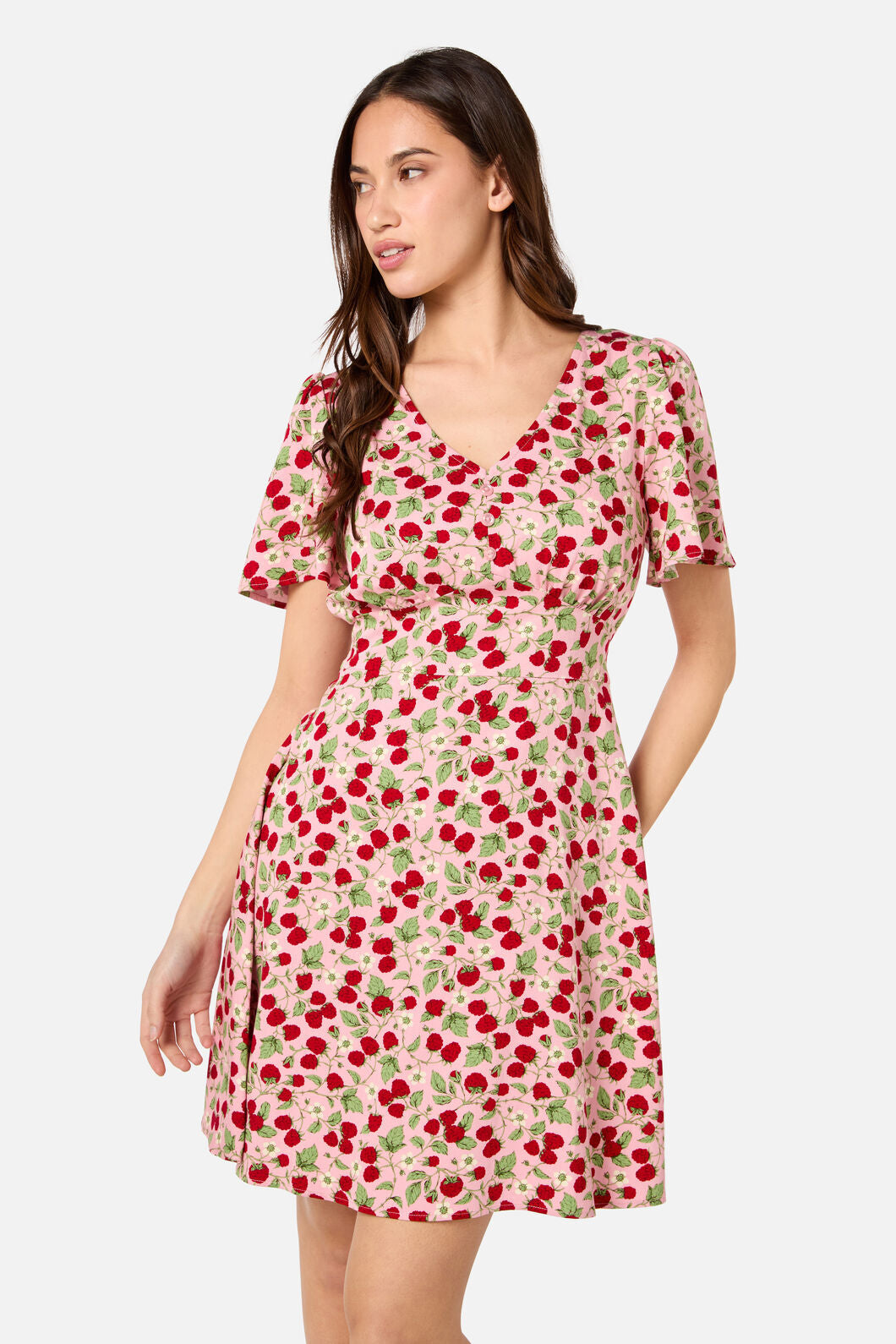 Princess Highway - Raspberry Mini Dress - pink