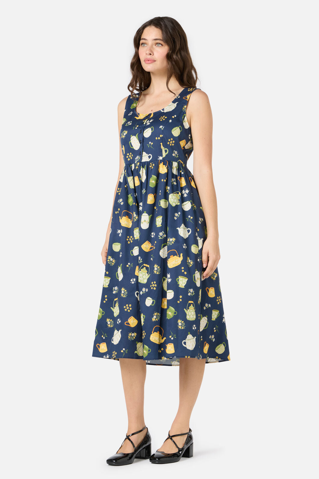 Princess Highway - Tea Time Midi Dress - navy