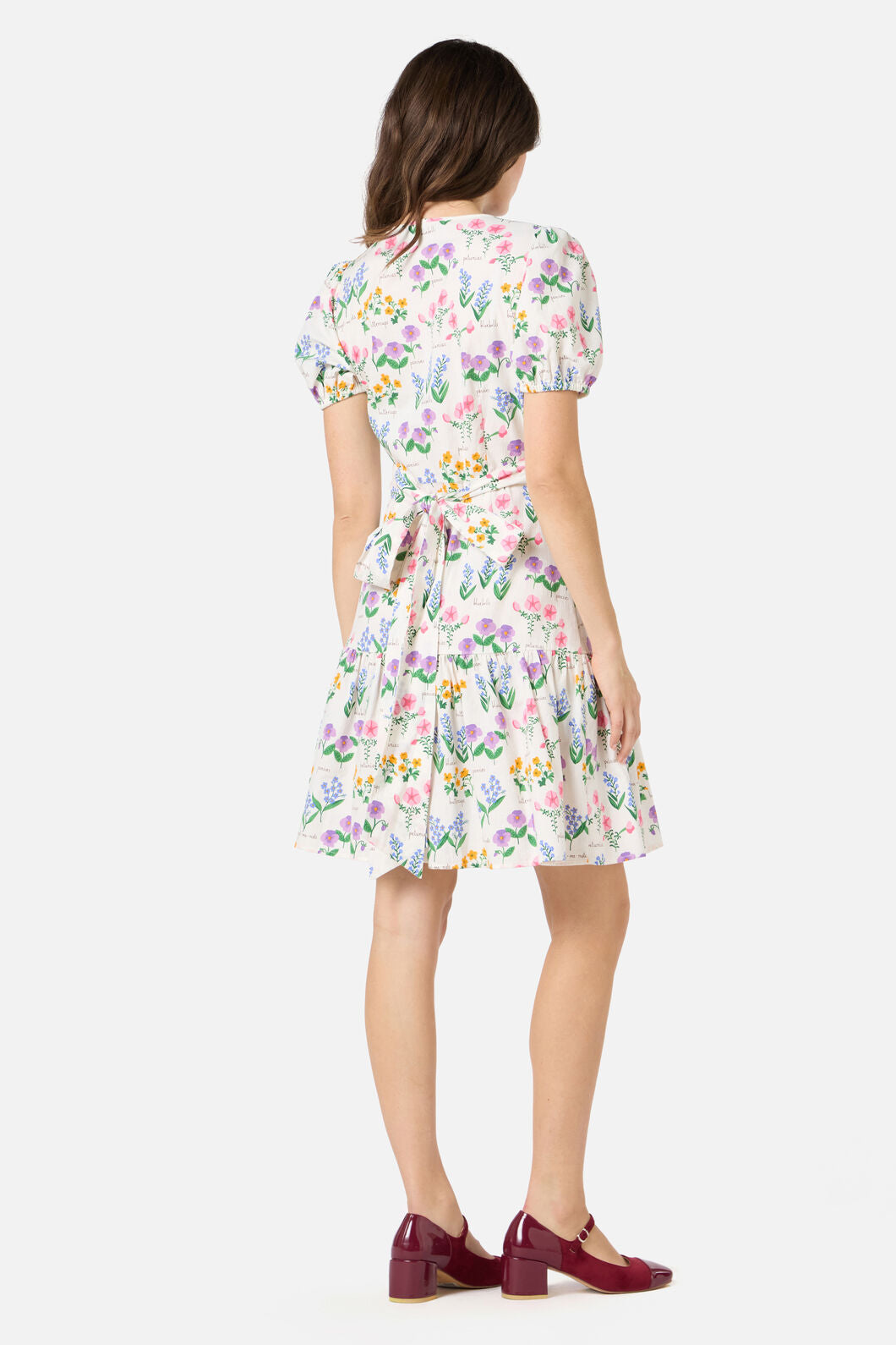 Princess Highway - Cottage Garden Mini Wrap Dress - cream