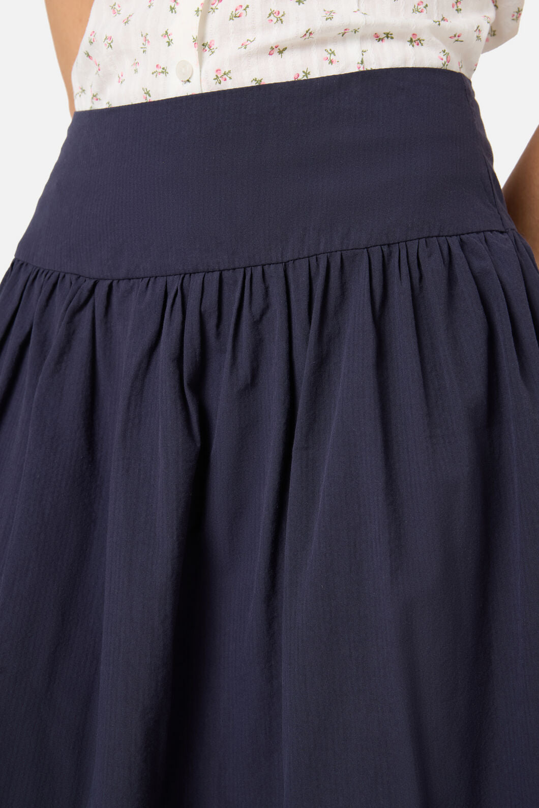 Princess Highway - Lexi Gathered Yoke Skirt - navy