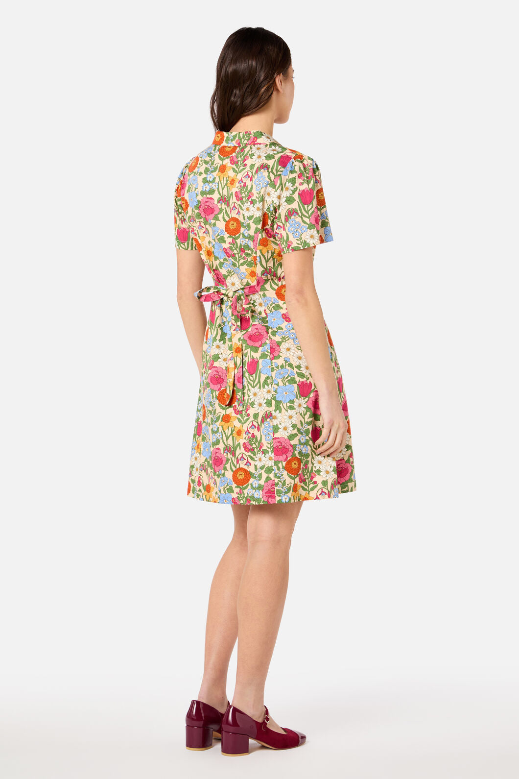 Princess Highway - Floral Field Shirt Dress - cream