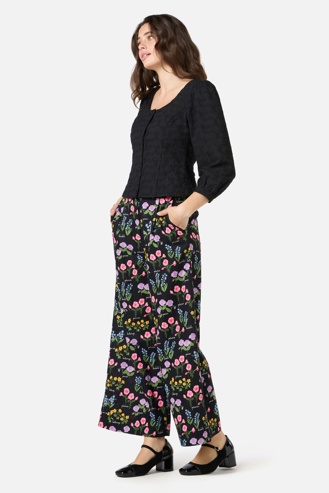 Princess Highway - Lily Broidery Top - black