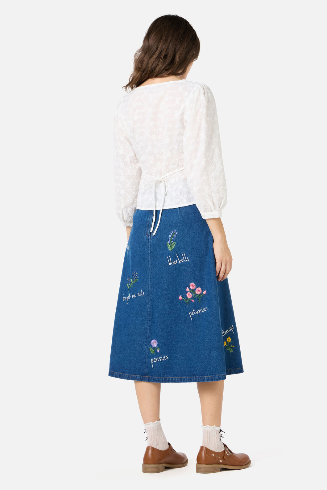 Princess Highway - Lily Broidery Top - white