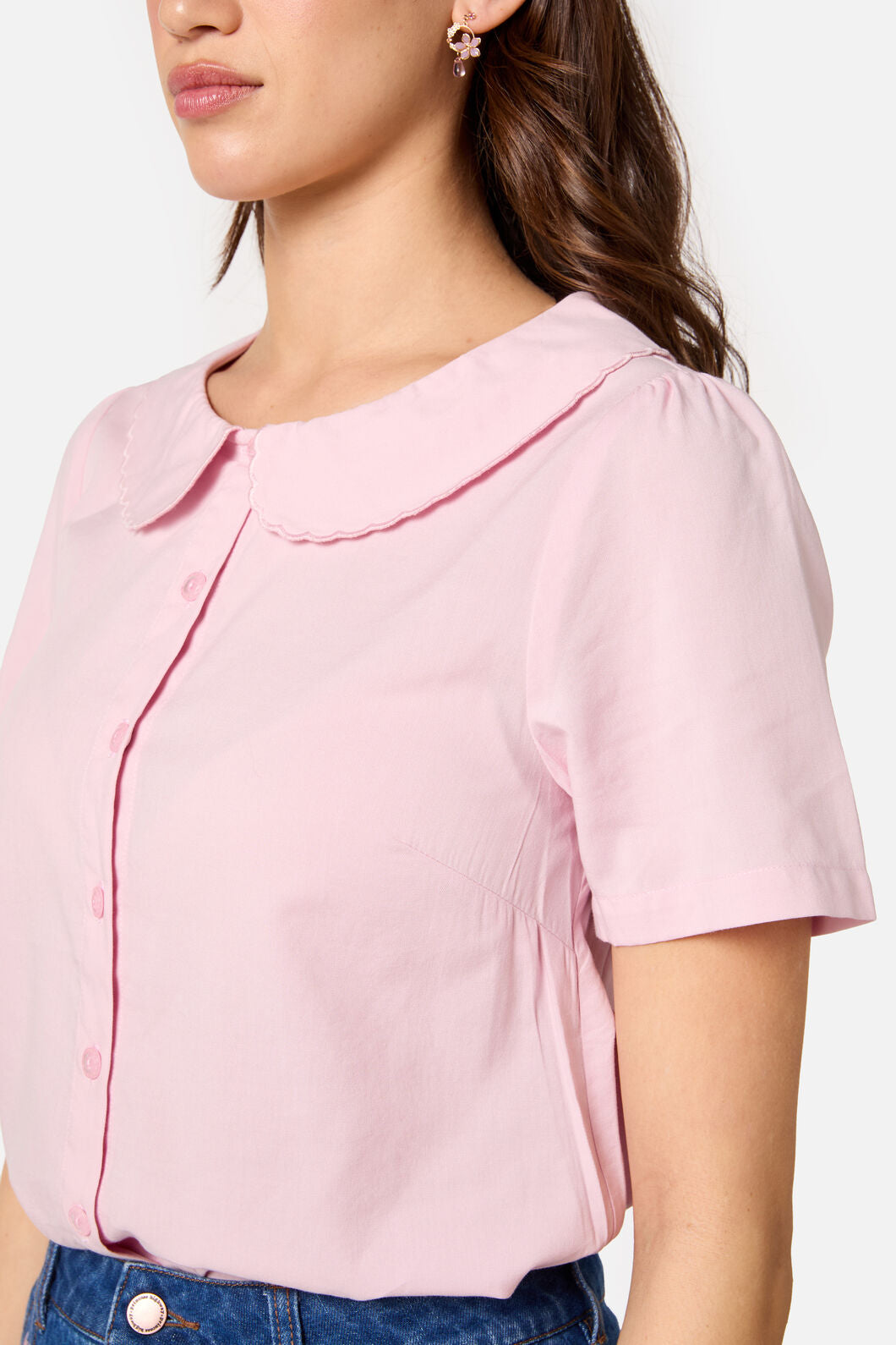 Princess Highway - Aster Short Sleeve Blouse - pink