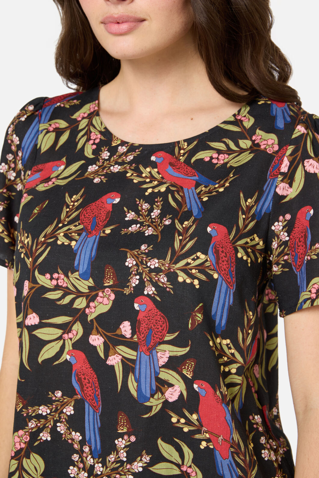 Princess Highway - Rosella Short Sleeve Top - black