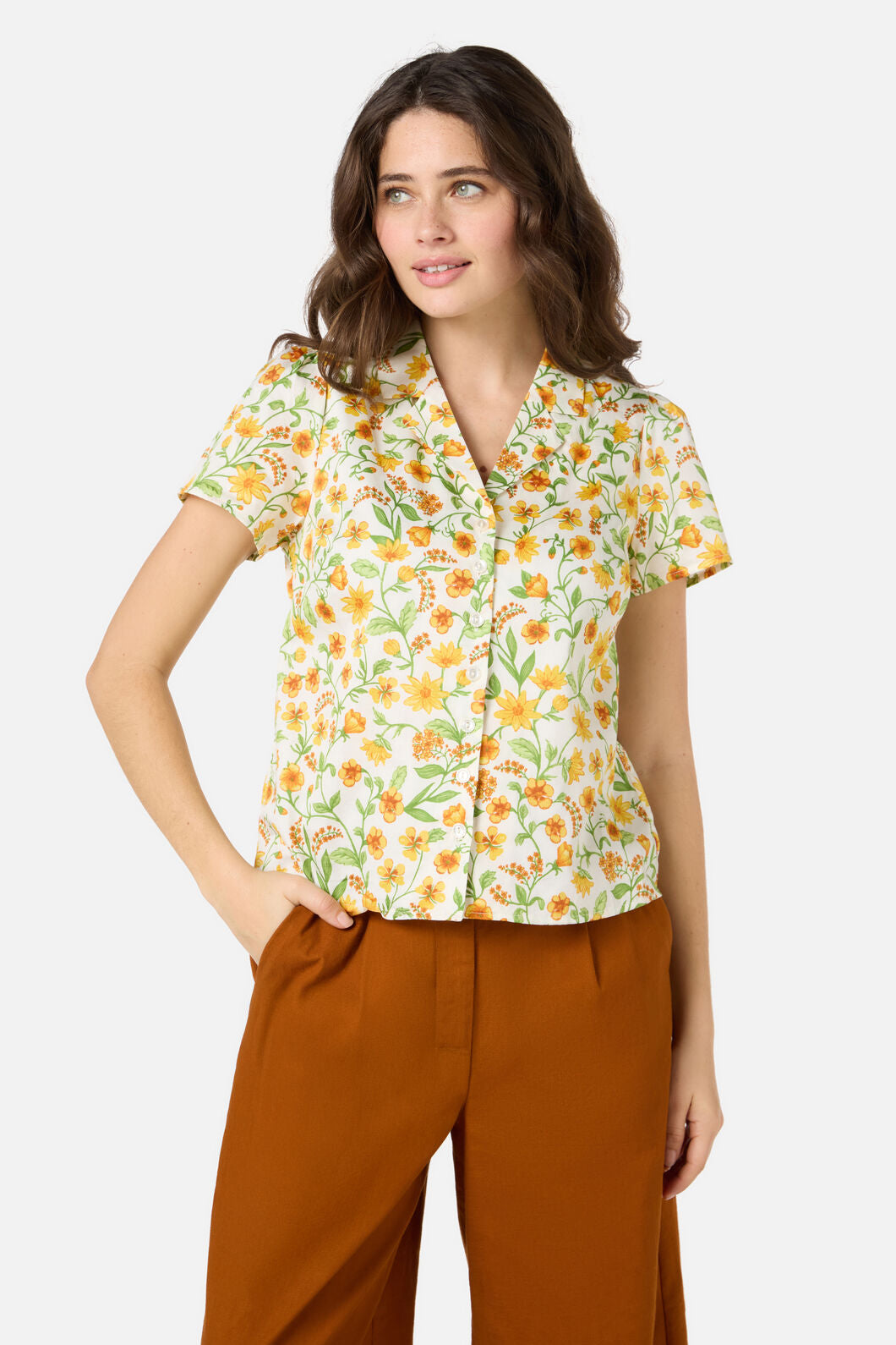 Princess Highway - Alyssa Floral Blouse - cream