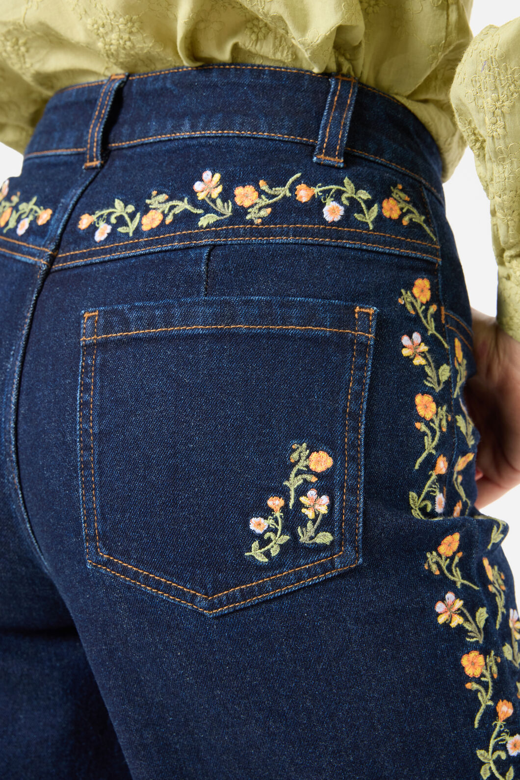Princess Highway - Alyssa Embroidered Jeans - dark-denim
