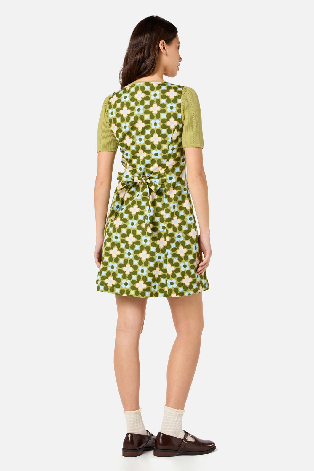 Princess Highway - Ginny 60's Mini Pinafore - green