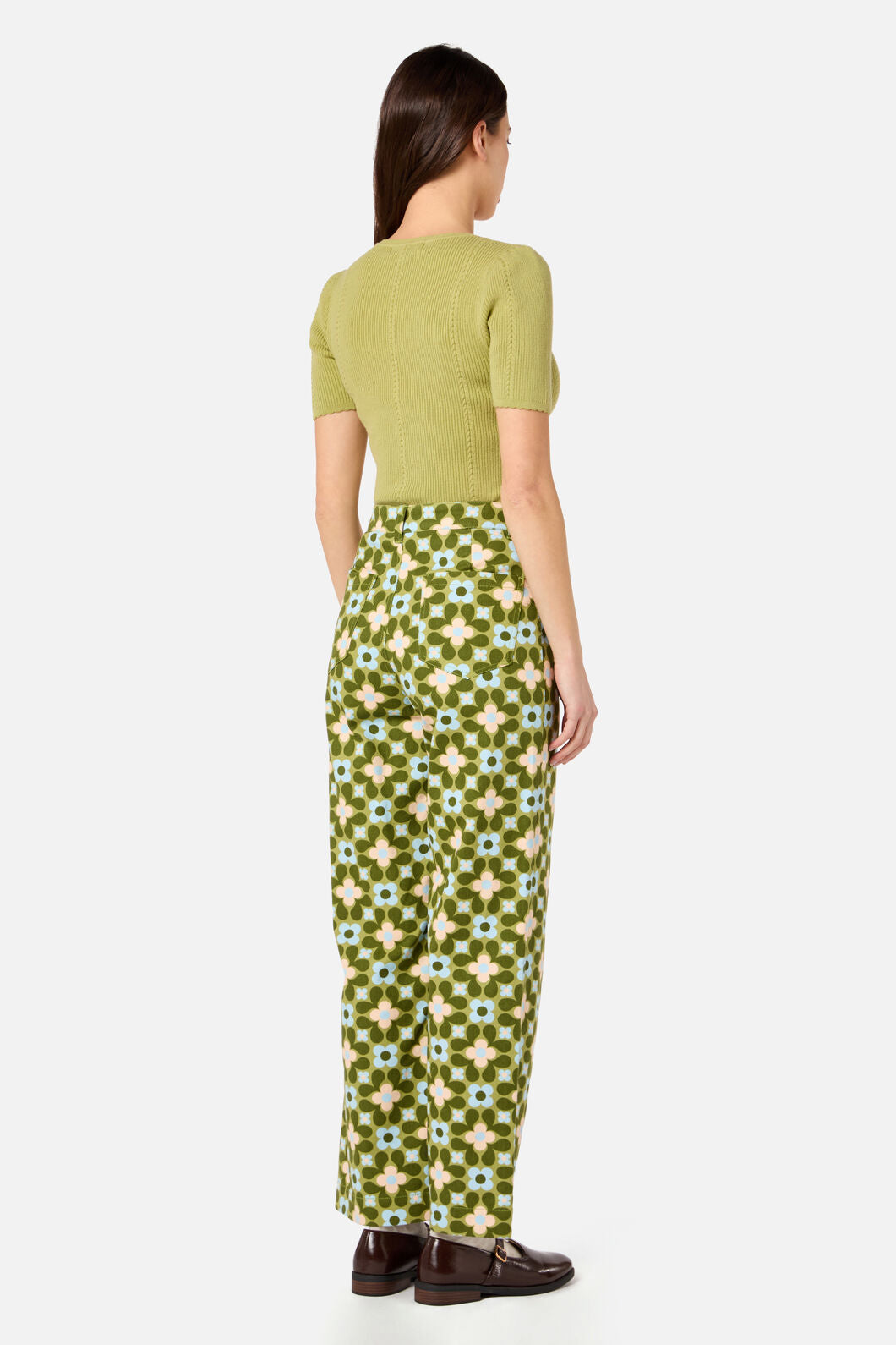 Princess Highway - Ginny 60's Printed Jean - green