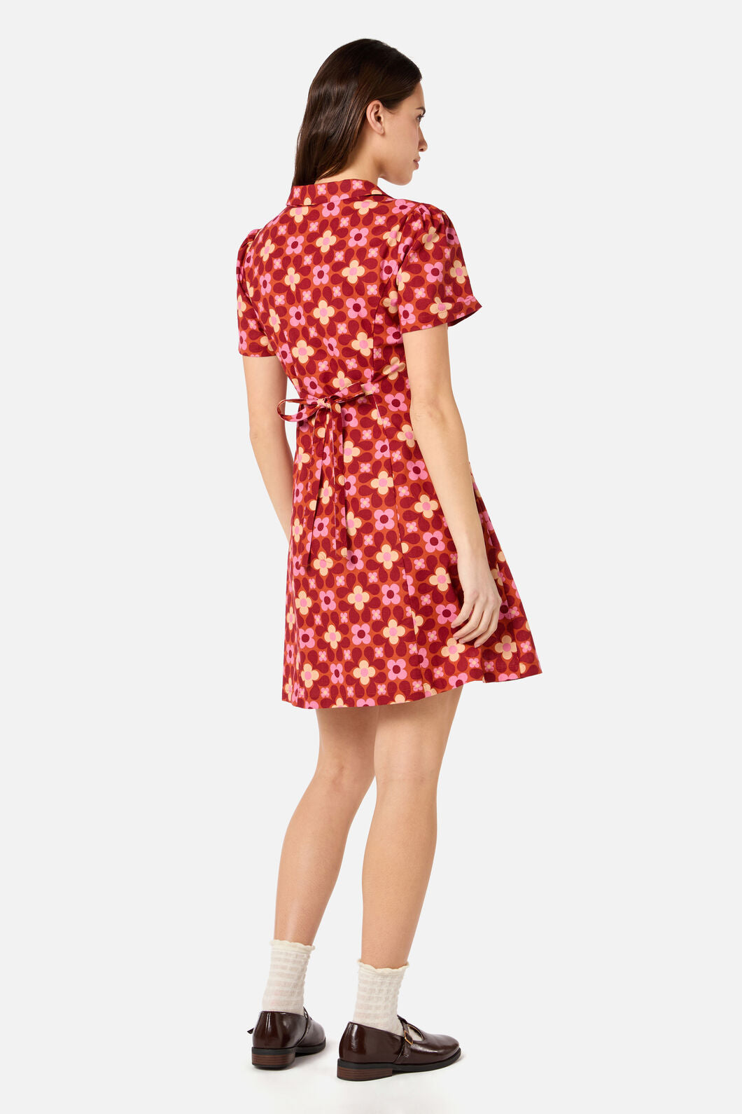 Princess Highway - Ginny 60's Mini Dress - rust
