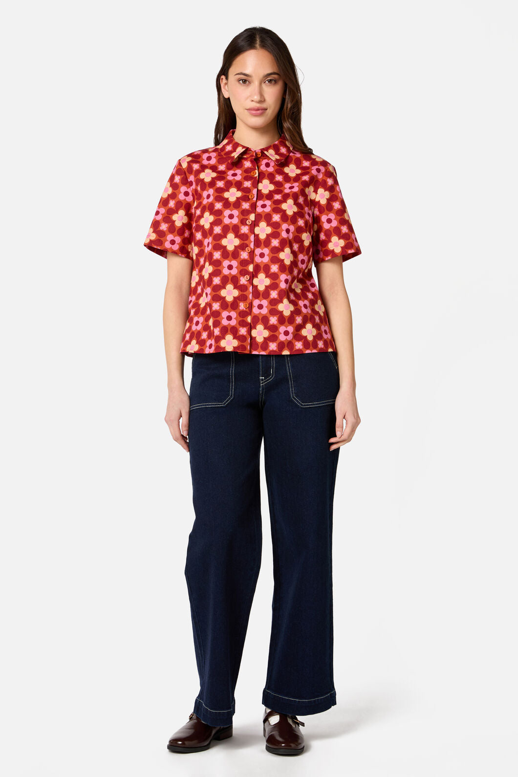 Princess Highway - Ginny 60's Shirt - rust