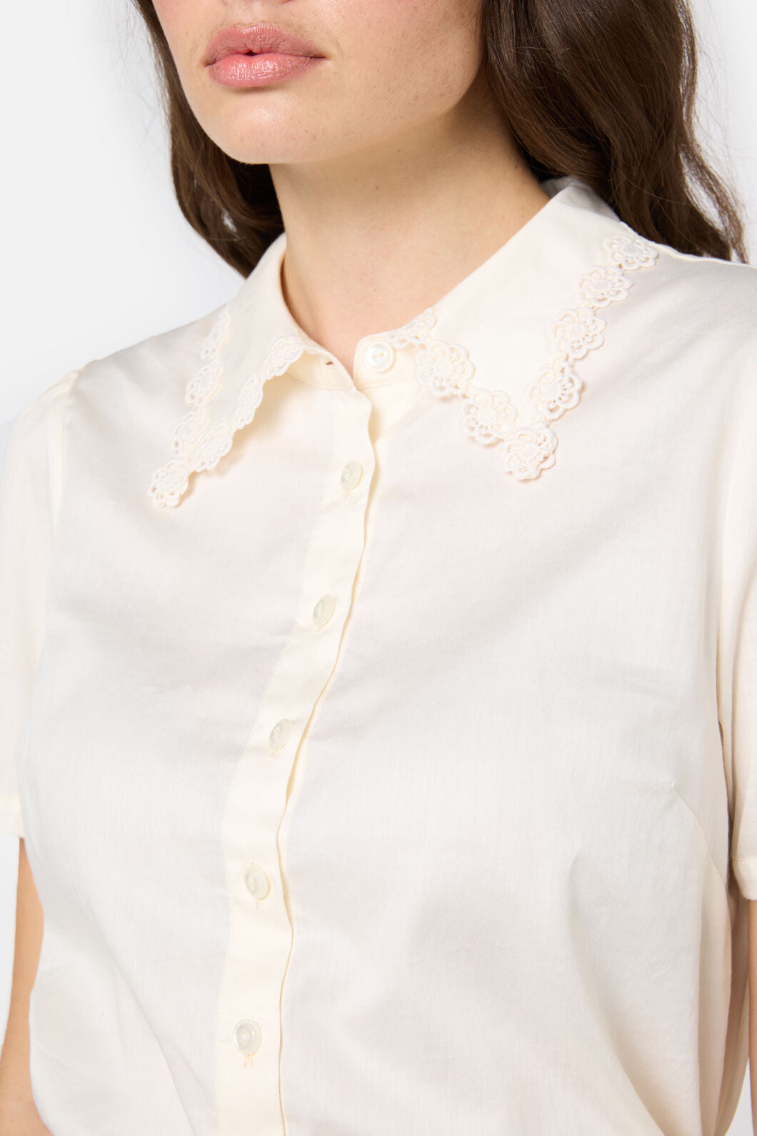Princess Highway - Lacey Collar Blouse - cream