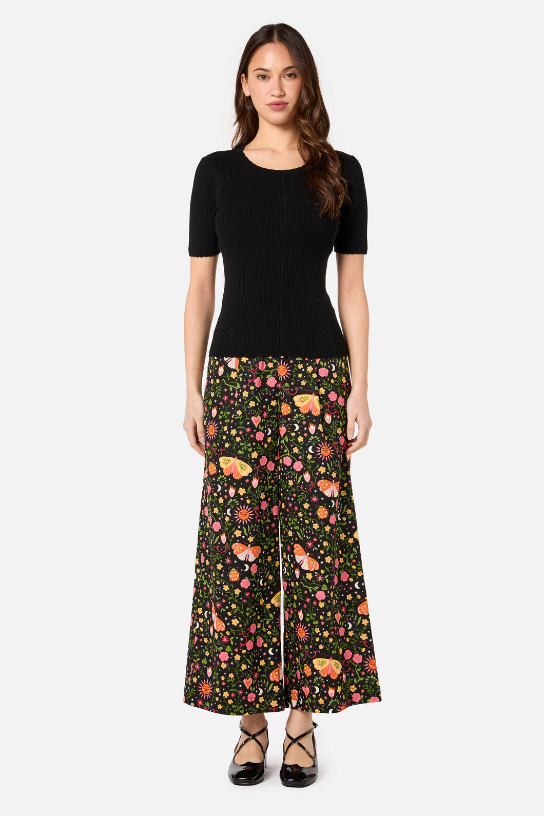 Princess Highway - Susie Rib Knit Top - black