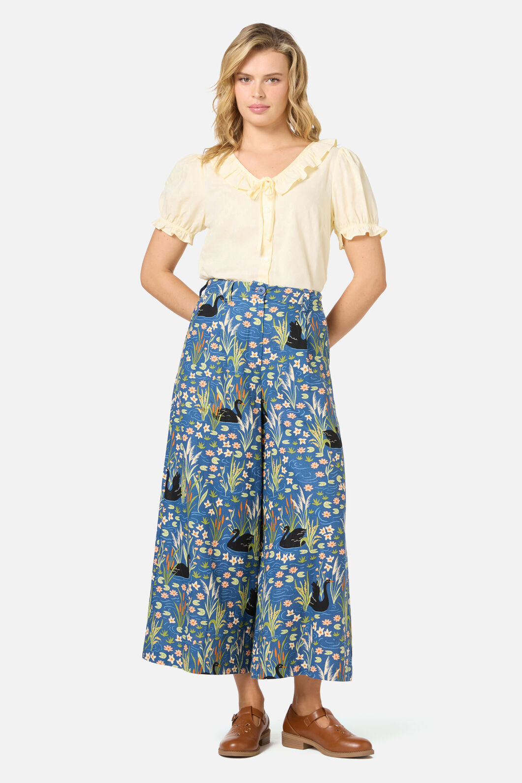 Princess Highway - Pretty Swan Culotte - navy