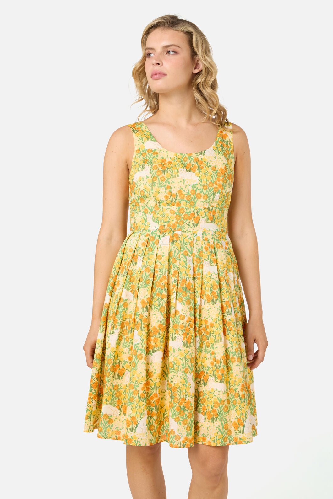 Princess Highway - Cat & Flora Sun Dress - orange