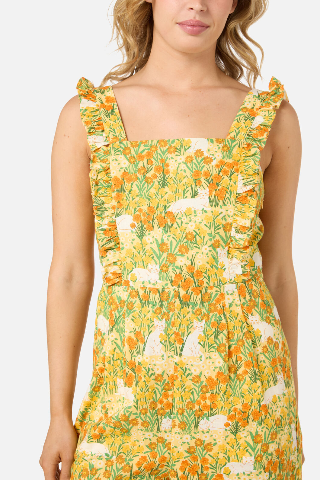 Princess Highway - Cat & Flora Tie Back Jumpsuit - orange