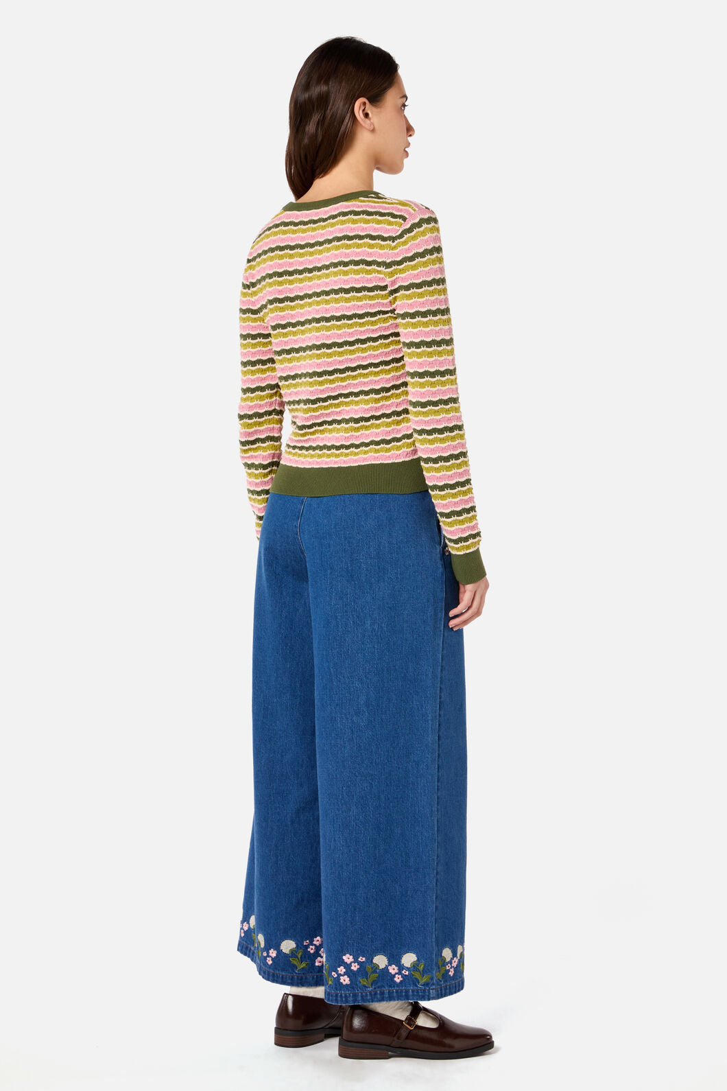 Princess Highway - Erin Knit Jumper - green-pink