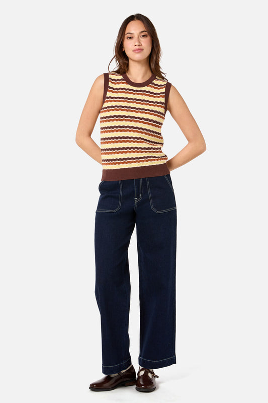 Princess Highway - Erin Knit Vest - choco-lemon