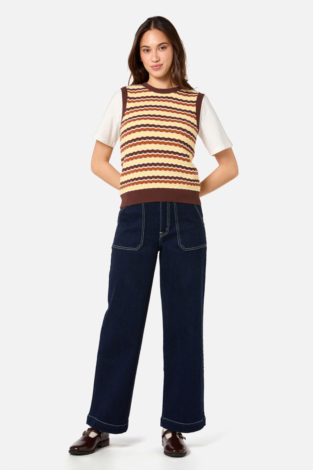 Princess Highway - Erin Knit Vest - choco-lemon