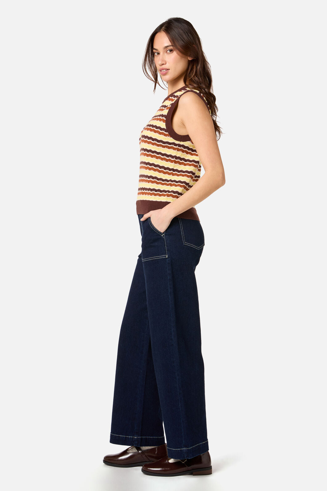 Princess Highway - Erin Knit Vest - choco-lemon