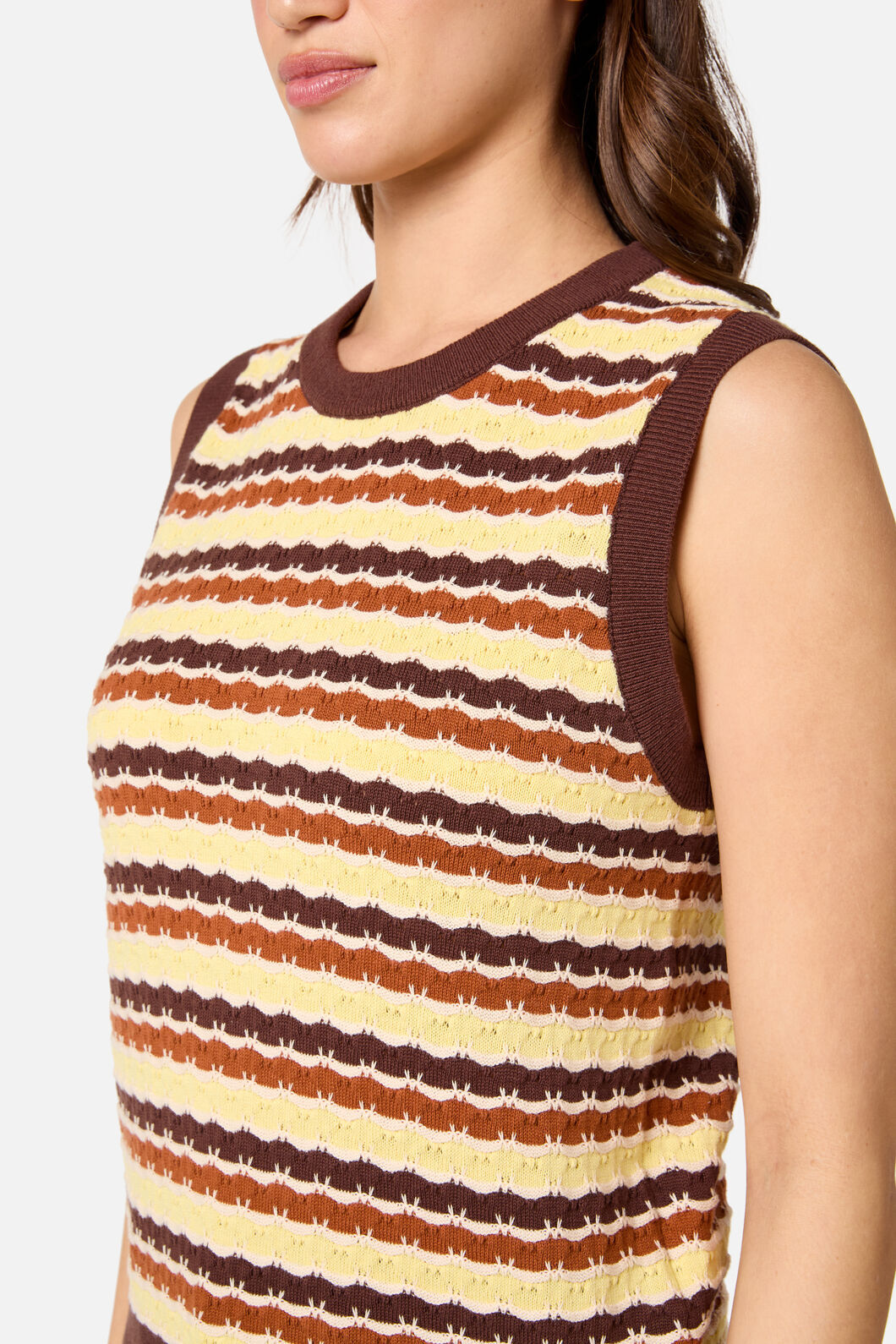 Princess Highway - Erin Knit Vest - choco-lemon