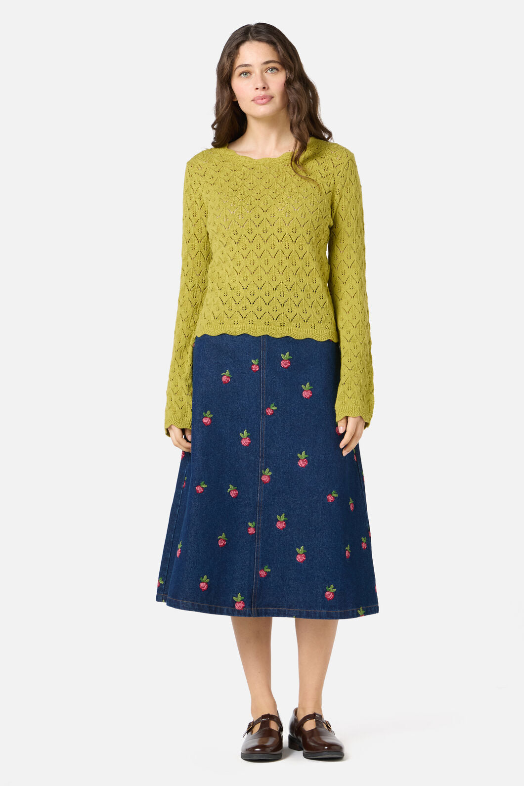 Princess Highway - Spring Pointelle Knit - green