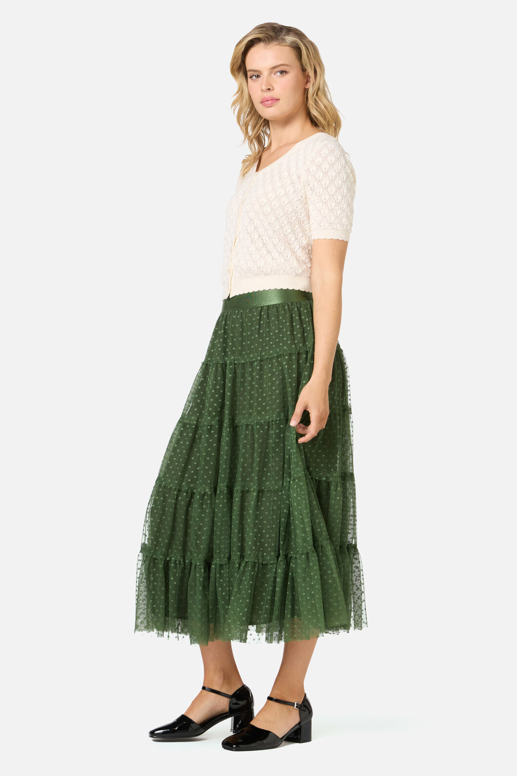 Princess Highway - Avery Tulle Midi Skirt - green