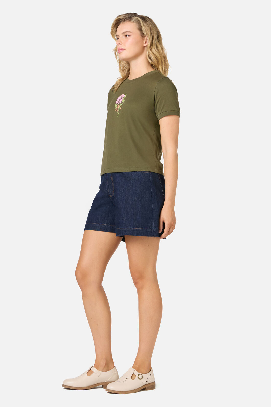 Princess Highway - Astrid Rose Tee - olive