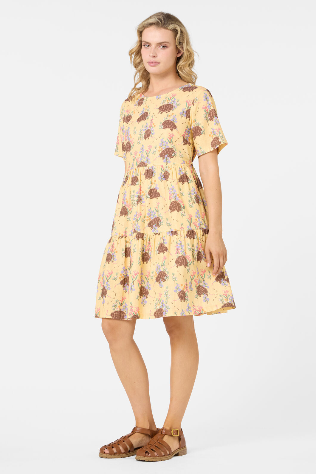 Princess Highway - Echidna Smock Dress - yellow