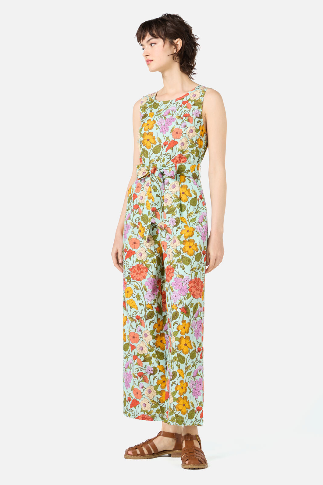 Princess Highway - Grasshopper Floral Jumpsuit - green