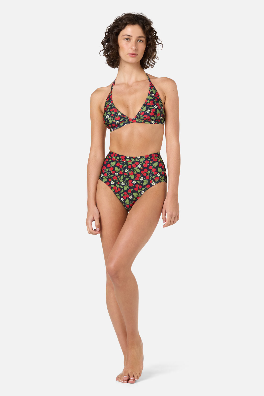 Princess Highway - Raspberry Tri Bikini Top - navy