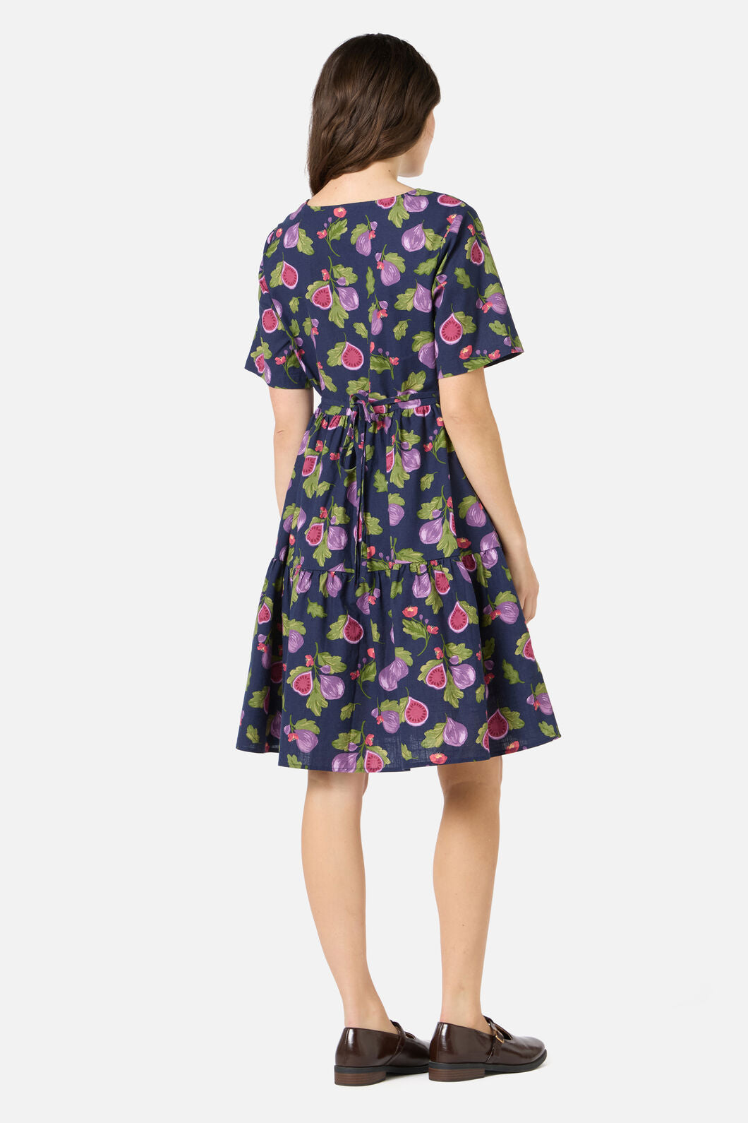 Princess Highway - Fig Tiered Smock Dress - navy