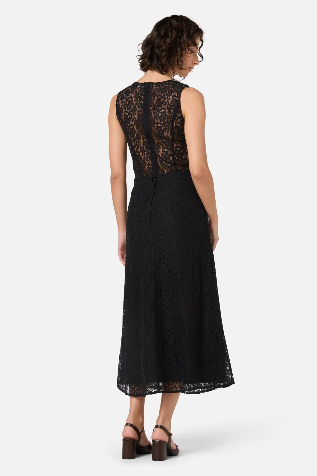 Princess Highway - Amara Lace Midi Skirt - black